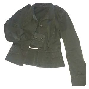 Theory army green jacket